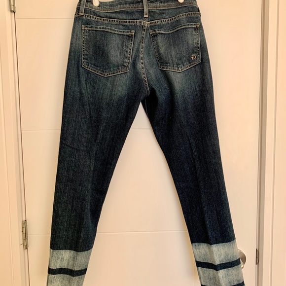 Fidelity Ankle Length Striped Hem Skinny Jeans - Picture 2 of 2